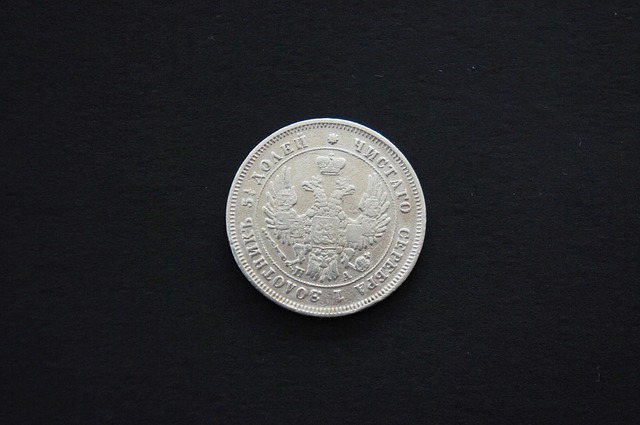 stříbrná mince, rubl
